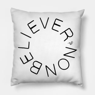 Nonbeliever circle Pillow