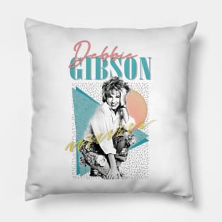 Debbie Gibson ----  80s Styled Aesthetic Design Pillow