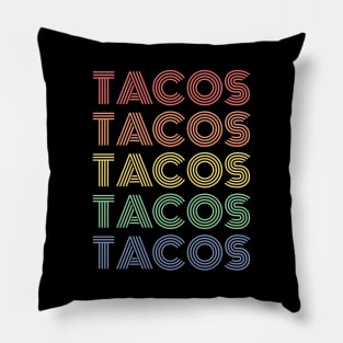 Retro Tacos Pillow