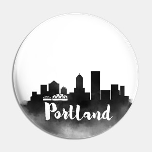 Portland watercolor Pin