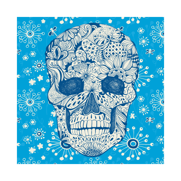 Floral skull by katerinamk