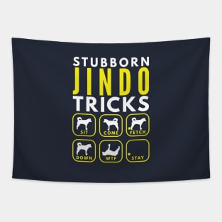 Stubborn Jindo Tricks - Dog Training Tapestry