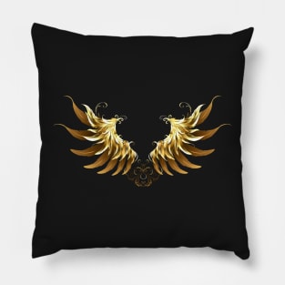 Shiny Angel Wings ( Golden  Wings ) Pillow