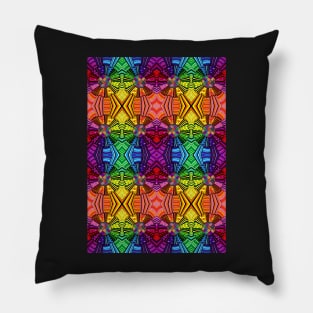 Psychedelic Abstract colourful work 80 Pillow