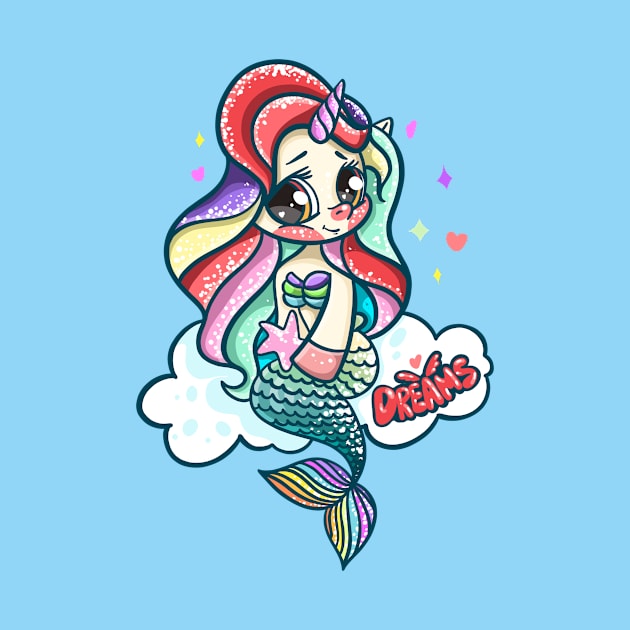 The Little Mermaid unicorn by BessAli