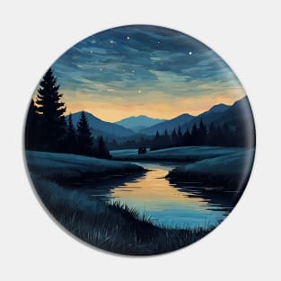 Mountain Lake Pin