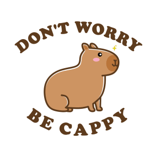 Don't Worry Be Cappy - Capybara Cartoon T-Shirt