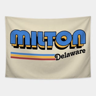 Milton, Delaware / / Retro Style Design Tapestry