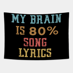 My Brain Is 80% Song Lyrics Tapestry