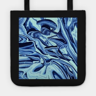 Brain Freeze - Abstract Acrylic Pour Painting Tote