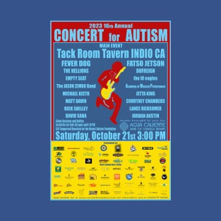 2023 16th Annual Concert for Autism Main Event flyer tshirt T-Shirt