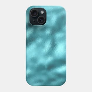 Marble Pattern Aesthetic Teal Blue Glas Phone Case