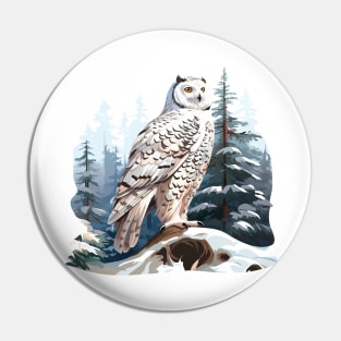 Snowy Owl Pin