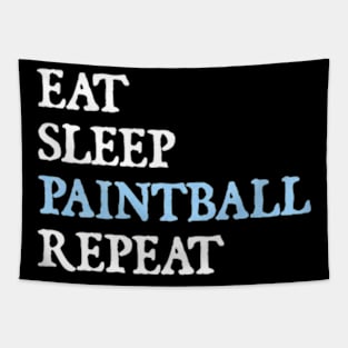 Eat Sleep Paintball Repeat Tapestry