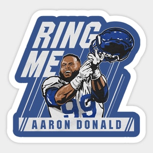 Aaron Donald for Los Angeles Rams: Throwback Jersey - NFL Removable Wall Decal Giant Athlete + 2 Wall Decals 34W x 51H