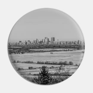 Calgary in the distance. Pin