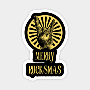 Merry rocksmas Magnet