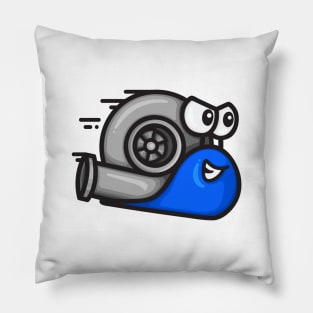 Turbo Snail - Blue Pillow