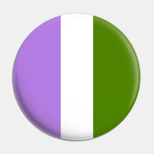 Proud Genderqueer Pride Flag (Proud LGBTQ+ Community Pride Flag) Pin