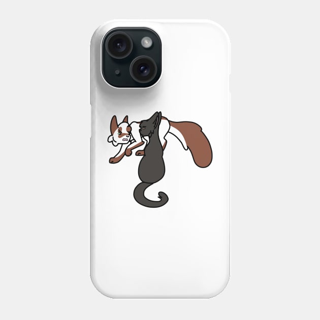 Pawmask and Ironheart Phone Case by ceolsonart