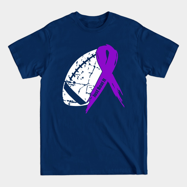 Disover Sjogren's Syndrome Awareness Football Ribbon - Sjogrens Syndrome - T-Shirt