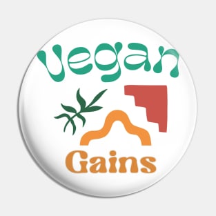 Vgean Gains - Cruelty free bodybuilding Pin
