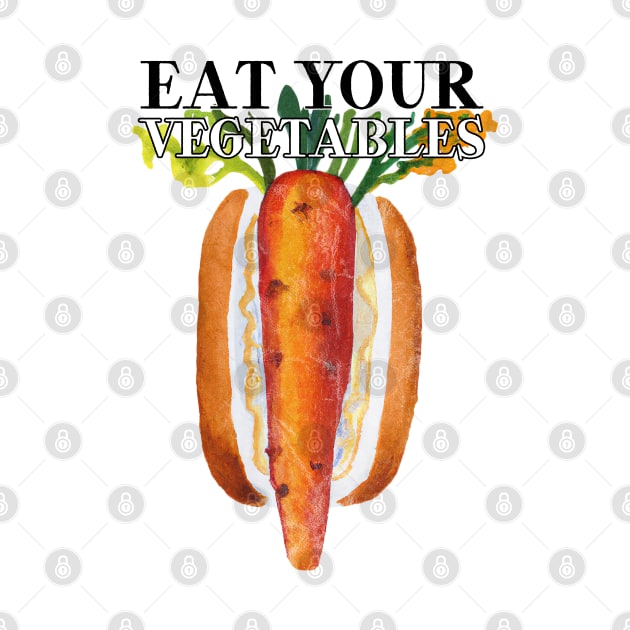 Eat Your Vegetables Carrot by karutees