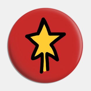 Christmas Tree Star Topper Pin