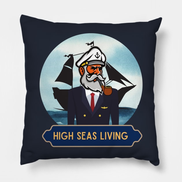 High seas living Pillow by Benjamin Customs