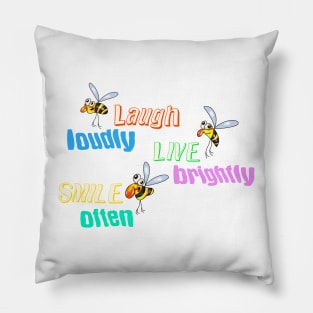 Positive bees Pillow