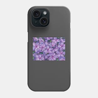 Purple Azaleas In The Garden Phone Case