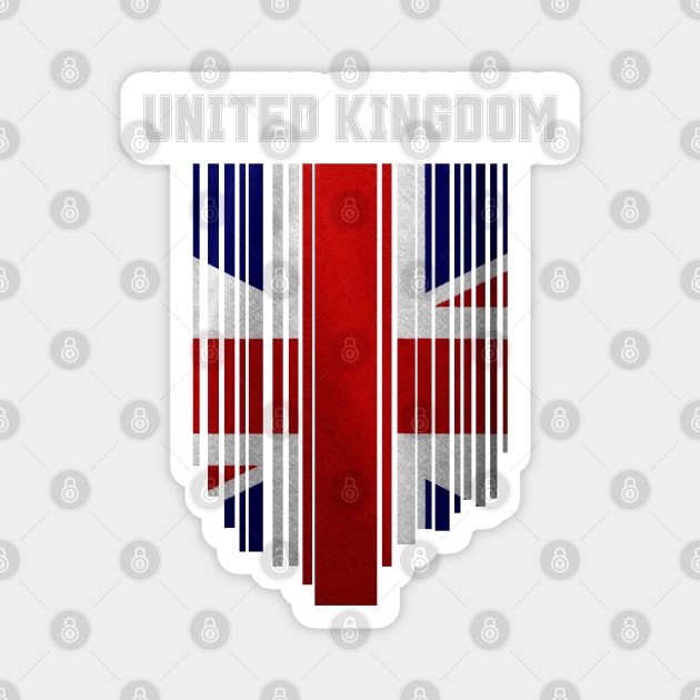 United Kingdom flag, British flag Magnet by eka123