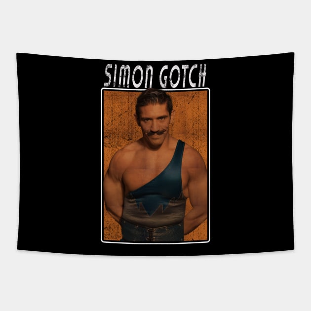 Vintage Wwe Simon Gotch Tapestry by The Gandol