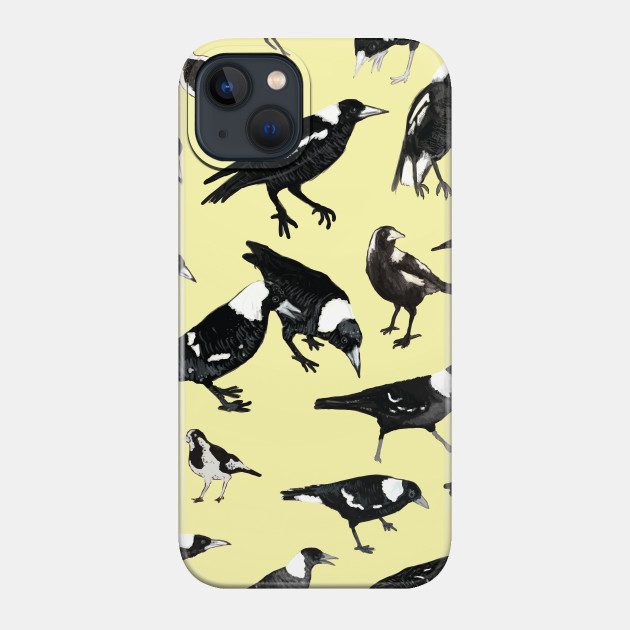 Magpies - Birds - Phone Case