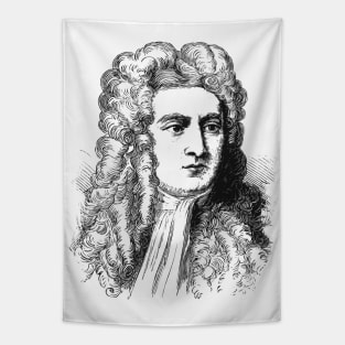 Sir Isaac Newton / Retouched Fan Art Tapestry