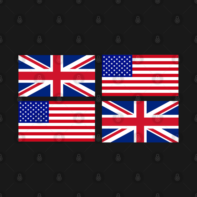 The American and United Kingdom Flag x2 by Islanr