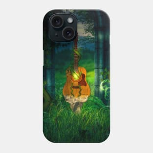 Awesome guitar in a forgotten world Phone Case