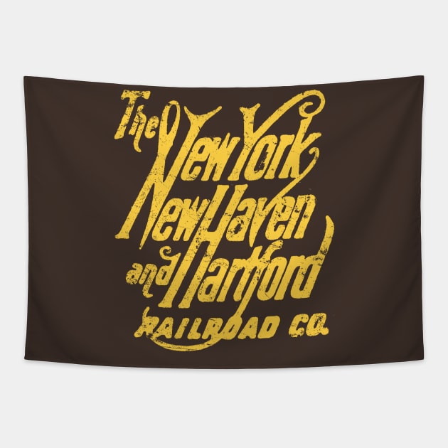 New York, New Haven and Hartford Railroad Tapestry by MindsparkCreative