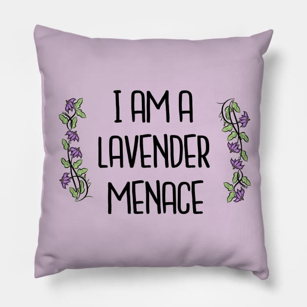 Lavender Menace Pillow by fumyi123