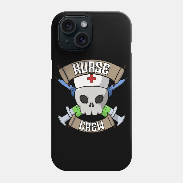 Nurses crew Jolly Roger pirate flag Phone Case by RampArt