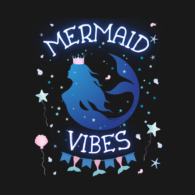 Mermaid Vibes Magical Beach Lovers by AimArtStudio