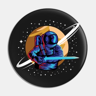 Astronaut Warrior Pin