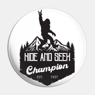 Hide and Seek Champion Pin