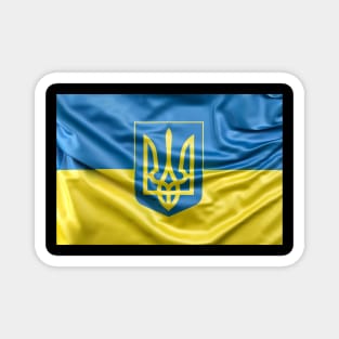 Flag of Ukraine. Stand with Ukraine! Magnet