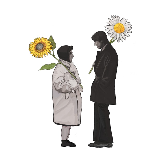 Harold and Maude Flowers by chrisayerscreative