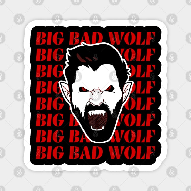 Big Bad Wolf Magnet by Whitelaw Comics