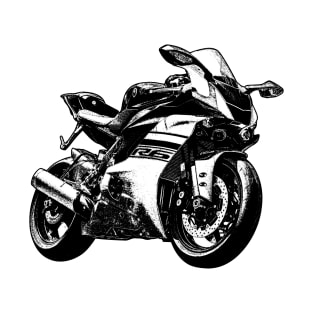 YZF R6 Bike Sketch Art T-Shirt