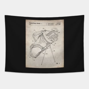 Golf Bag Patent - Golfer Golfing Caddy Art - Antique Tapestry