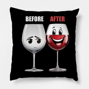 Wine Lovers Funny Gift Pillow