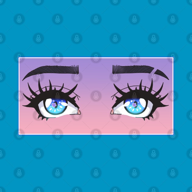 Vaporwave Anime Eyes by Modeko